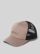 HUGO Cap mit Mesh Einsätzen und Logo-Detail in Taupe, Größe 1