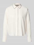 Christian Berg Woman Selection Leinenbluse mit Ziernaht und Kentkragen...
