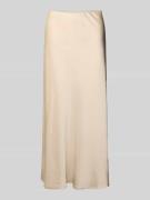 comma Midirock in schimmerndem Design in Sand, Größe 34