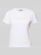 REVIEW T-Shirt mit Print und Rundhalsausschnitt in Weiss, Größe L