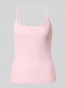 Pieces Regular Fit Top aus reiner Baumwolle Modell 'MARIE' in Hellrosa...