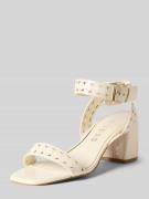 Guess Sandalette mit Blockabsatz Modell 'GASTINE' in Ecru, Größe 36