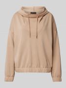 More & More Loose Fit Hoodie aus Modal-Mix in Beige, Größe 38