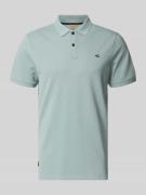 camel active Regular Fit Poloshirt in unifarbenem Design in Ocean, Grö...