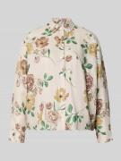 Jake*s Collection Regular Fit Hemdbluse aus Leinen in Ecru, Größe 32