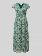 Vila Midikleid im Allover-Look Modell 'EMMA' in Gruen, Größe 34