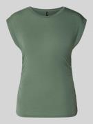 Vero Moda Slim Fit T-Shirt aus Lyocell-Mix Modell 'AVASARAH' in Schilf...
