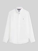 Tommy Hilfiger Regular Fit Freizeithemd aus reinem Leinen in Weiss, Gr...