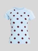 adidas Originals Slim Fit T-Shirt Modell 'CALI' in Hellblau, Größe M