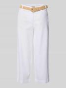Christian Berg Woman Culotte aus Leinen-Mix mit Gürtel in Weiss, Größe...