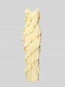 Vero Moda Figurbetontes Maxikleid mit Rüschen Modell 'ICELYN' in Hellg...