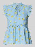 Pieces Regular Fit Schluppenbluse aus reiner Baumwolle Modell 'EMMA' i...