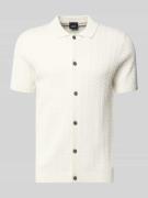 JOOP! Collection Strickshirt mit Polokragen Modell 'Tristao' in Offwhi...