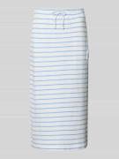 Smith and Soul Midirock mit elastischem Bund und Label-Patch in Bleu, ...