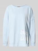 Smith and Soul Oversized Sweatshirt mit Statement-Print und Rollsaum i...