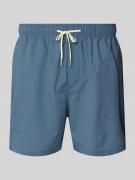 SELECTED HOMME Badehose mit Baumwoll-Anteil Modell 'COOPER' in Rauchbl...