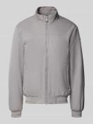 Geox Jacke mit Stehkragen Modell 'VINCINT' in Graphit, Größe 54