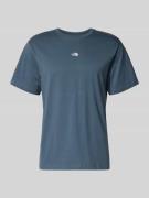 The North Face T-Shirt mit Logo-Stitching in Rauchblau, Größe L
