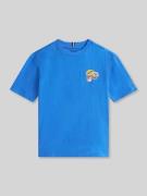 Tommy Hilfiger Kids Regular Fit T-Shirt aus reiner Baumwolle in Royal,...