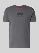 Alpha Industries T-Shirt mit Logo und Rundhalsausschnitt in Anthrazit,...