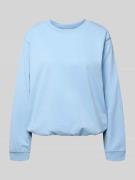 FREE/QUENT Sweatshirt mit Rundhalsausschnitt Modell 'Saida' in Hellbla...