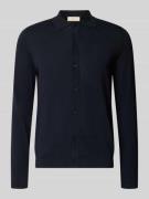 MARKUP Strickjacke mit Polokragen Modell 'CAMICIA IN MAGLIA' in Marine...