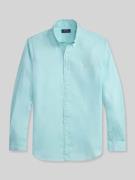 Polo Ralph Lauren Regular Fit Freizeithemd aus reinem Leinen in Aqua, ...