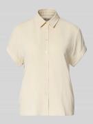 Samsøe Samsøe Bluse aus Viskose-Mix mit fixiertem Ärmelaufschlag in Pa...