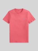 Polo Ralph Lauren Regular Fit T-Shirt aus reiner Baumwolle in Rot, Grö...