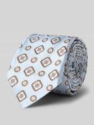 altea Krawatte aus Seiden-Baumwoll-Mix Modell 'Nilo' in Bleu, Größe 1