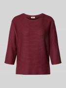 s.Oliver RED LABEL Relaxed Fit Sweatshirt mit Strukturmuster in Bordea...