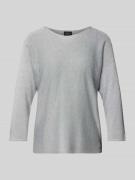 s.Oliver BLACK LABEL Relaxed Fit Pullover aus Viskose-Mix in Silber, G...