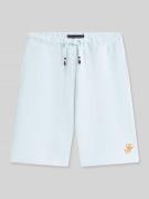 Tommy Hilfiger Teens Wide Leg Shorts aus reiner Baumwolle in Bleu, Grö...