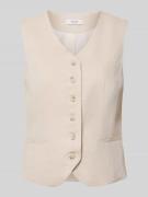 B.Young Weste aus Viskose-Leinen-Mix mit V-Ausschnitt Modell 'DAZIA' i...