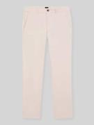BOSS Orange Slim Fit Chino aus Baumwoll-Mix in Hellrosa, Größe 30/32
