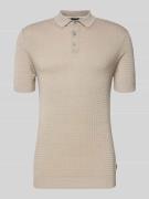 JOOP! Collection Slim Fit Poloshirt in Strick-Optik Modell 'Vanceo' in...