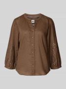 Brax Regular Fit Hemdbluse aus reinem Leinen Modell 'VELIA' in Hellbra...