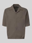 Lindbergh Relaxed Fit Hemdjacke mit Reverskragen in Khaki, Größe L