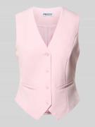 Pieces Slim Fit Anzugweste mit angedeutete Taschen Modell 'BOZZY VEST'...