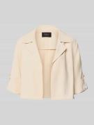 s.Oliver BLACK LABEL Slim Fit Kurzblazer aus Viskose-Mix in Beige, Grö...