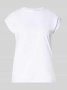 Christian Berg Woman T-Shirt mit Rundhalsausschnitt und Rollsaum in We...