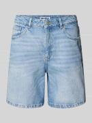 REVIEW Jeansshort in mittelblauer Waschung in Blau, Größe L
