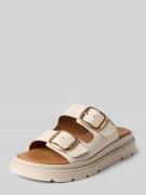 Tamaris Wedges aus echtem Leder in Offwhite, Größe 36