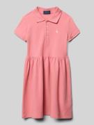 Polo Ralph Lauren Kids Polokleid aus Baumwollmix mit Labelstitching in...