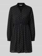 Only Tailliertes Freizeitkleid mit Allover-Muster Modell 'ALYNN' in Bl...