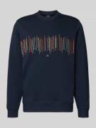 PAUL SMITH Sweatshirt mit Motiv-Stitching in Marine, Größe L