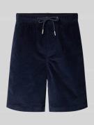SELECTED HOMME Regular Fit Sweatshorts aus Baumwoll-Mix in Dunkelblau,...