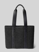 HUGO Henkeltasche in Bast-Optik Modell 'BECKY' in Black, Größe 1