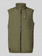 camel active Regular Fit Weste mit gefüttertem Stehkragen in Oliv, Grö...