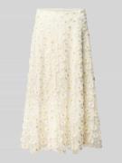Luisa Cerano Midirock aus Tüll im Allover-Look in Weiss, Größe 34
